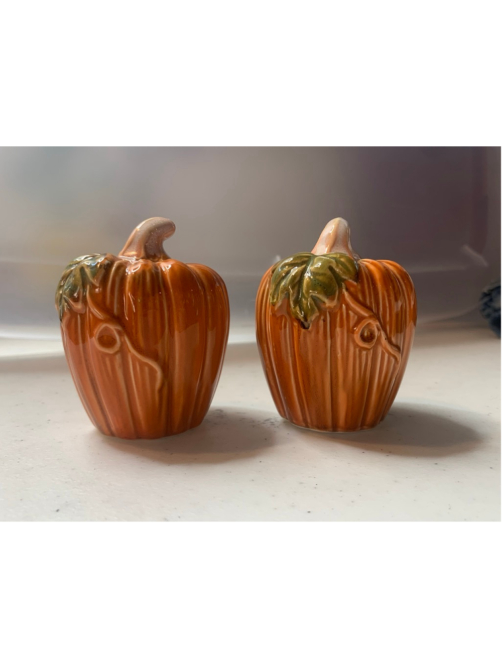 Pumpkin Salt and Pepper Shakers.
